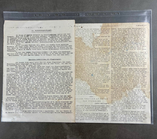 WW2 Dansk Illegalt "blad". Original.