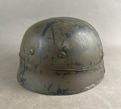 WW2 Tysk Luftwaffe Fallschirmjäger Hjelm. Veludført. Efterkrigs.