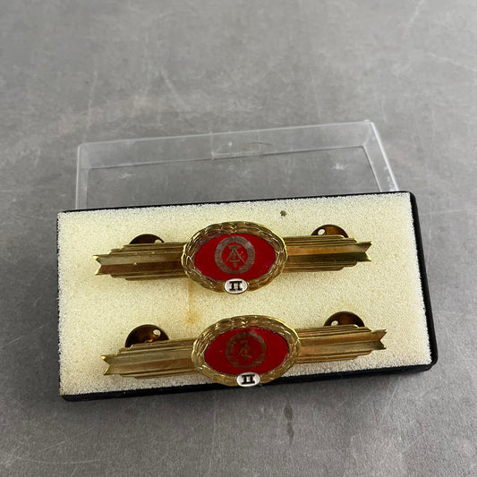 Østtysk DDR Medaljer i æske. Original.