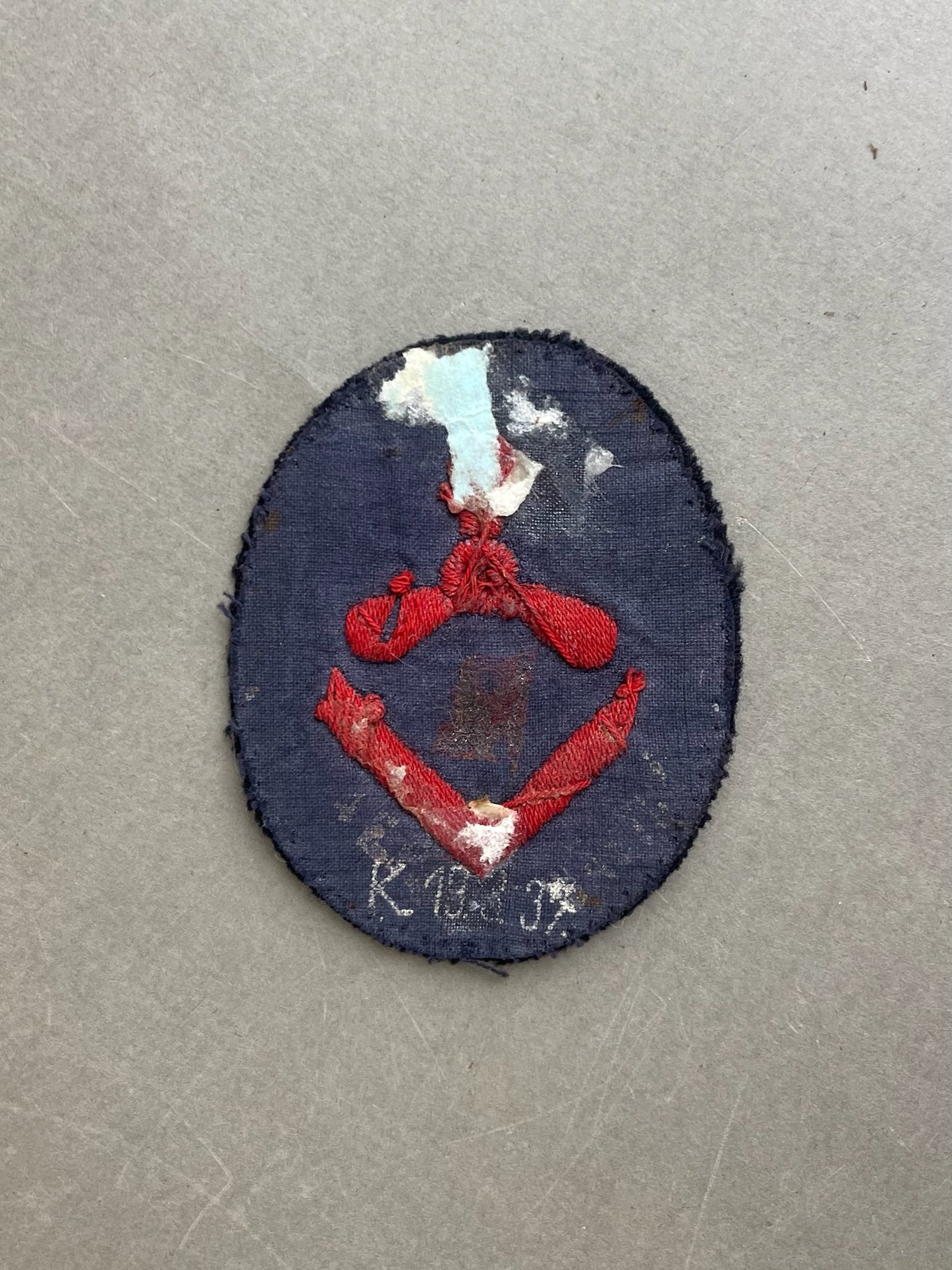 WW2 Tysk Kriegsmarine Specialist Ærmemærke. Med fremstiller stempel. Original.