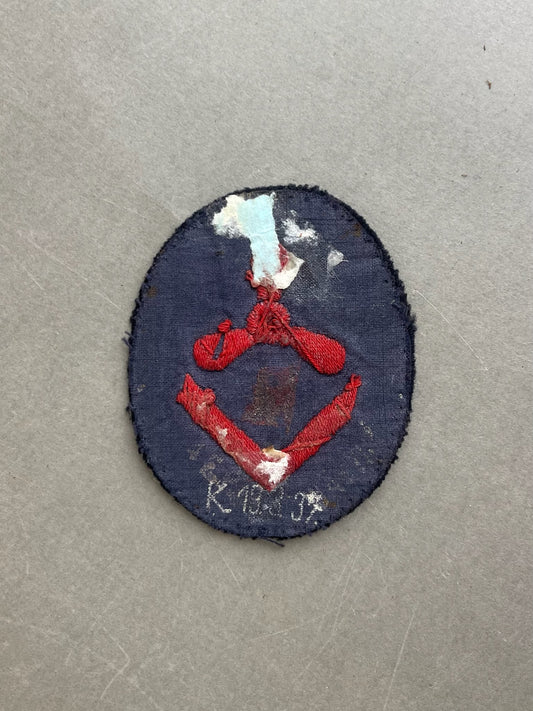 WW2 Tysk Kriegsmarine Specialist Ærmemærke. Med fremstiller stempel. Original.