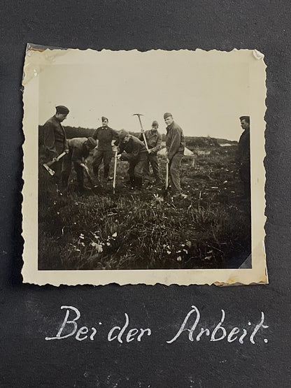 WW2 Tysk Wehrmacht Fotoalbum 1940'erne. MANGE(!) gode billeder fra felttoget i Frankrig. Original.