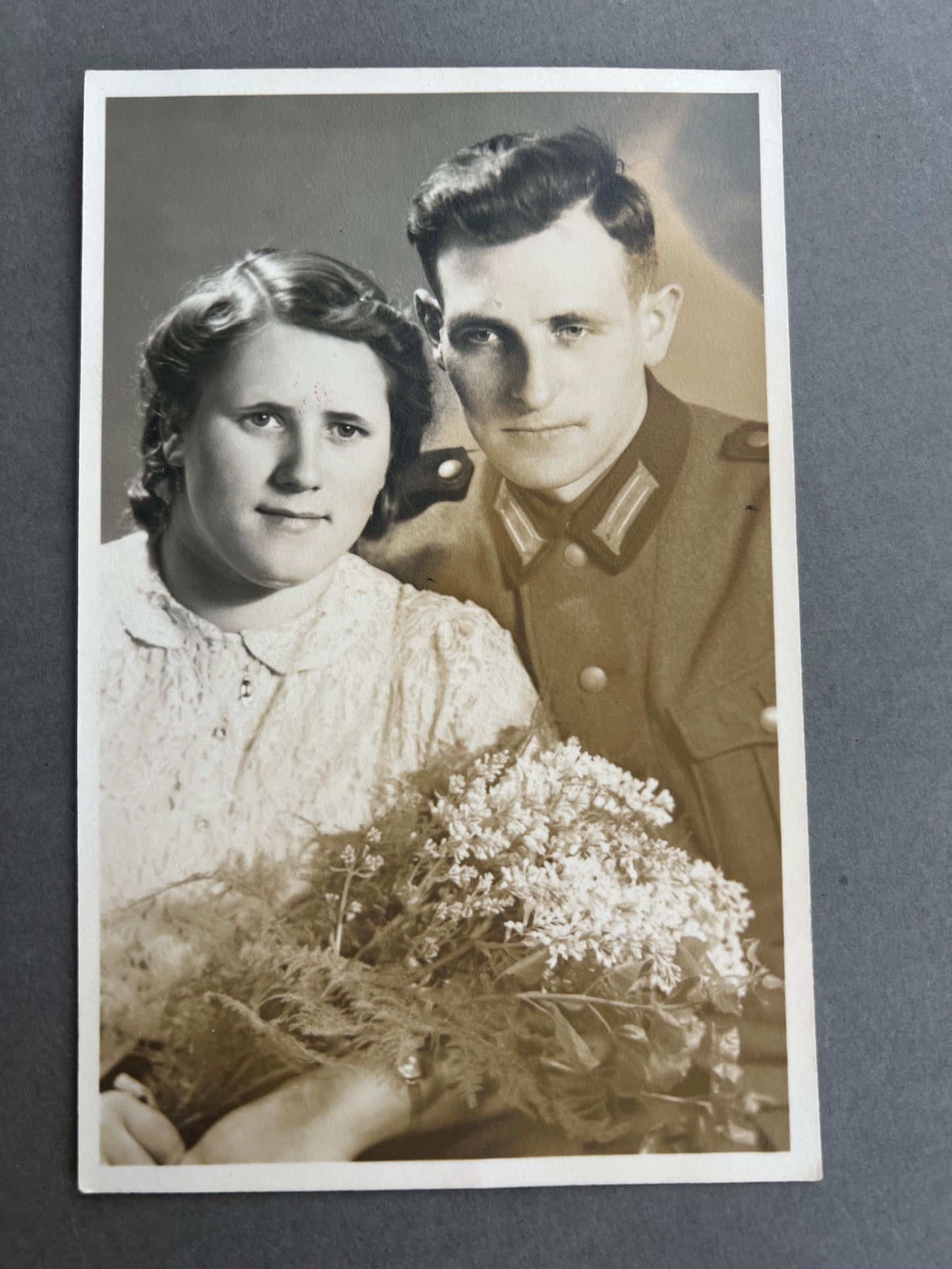 WW2 Tysk Wehrmacht Foto-Postkort. Original.