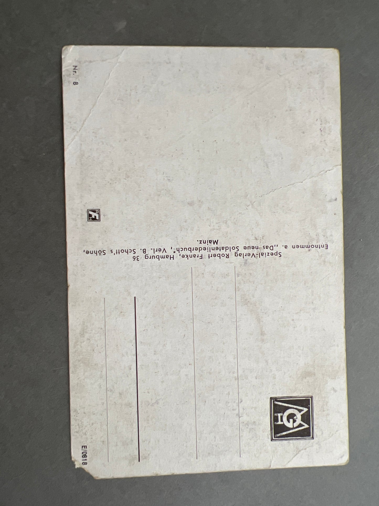 WW2 Tysk Wehrmacht Postkort. Original.