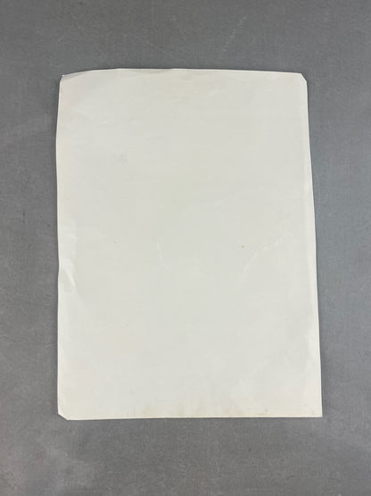 WW2 Tysk Tegning af Soldat. A4-størrelse. Original.