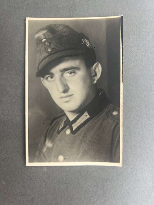 WW2 Tysk Wehrmacht Gebirgsjäger Foto-postkort. Original.