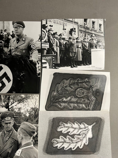 WW2 Tysk Blandet Lot af Genoptryk og nyere fotografier.