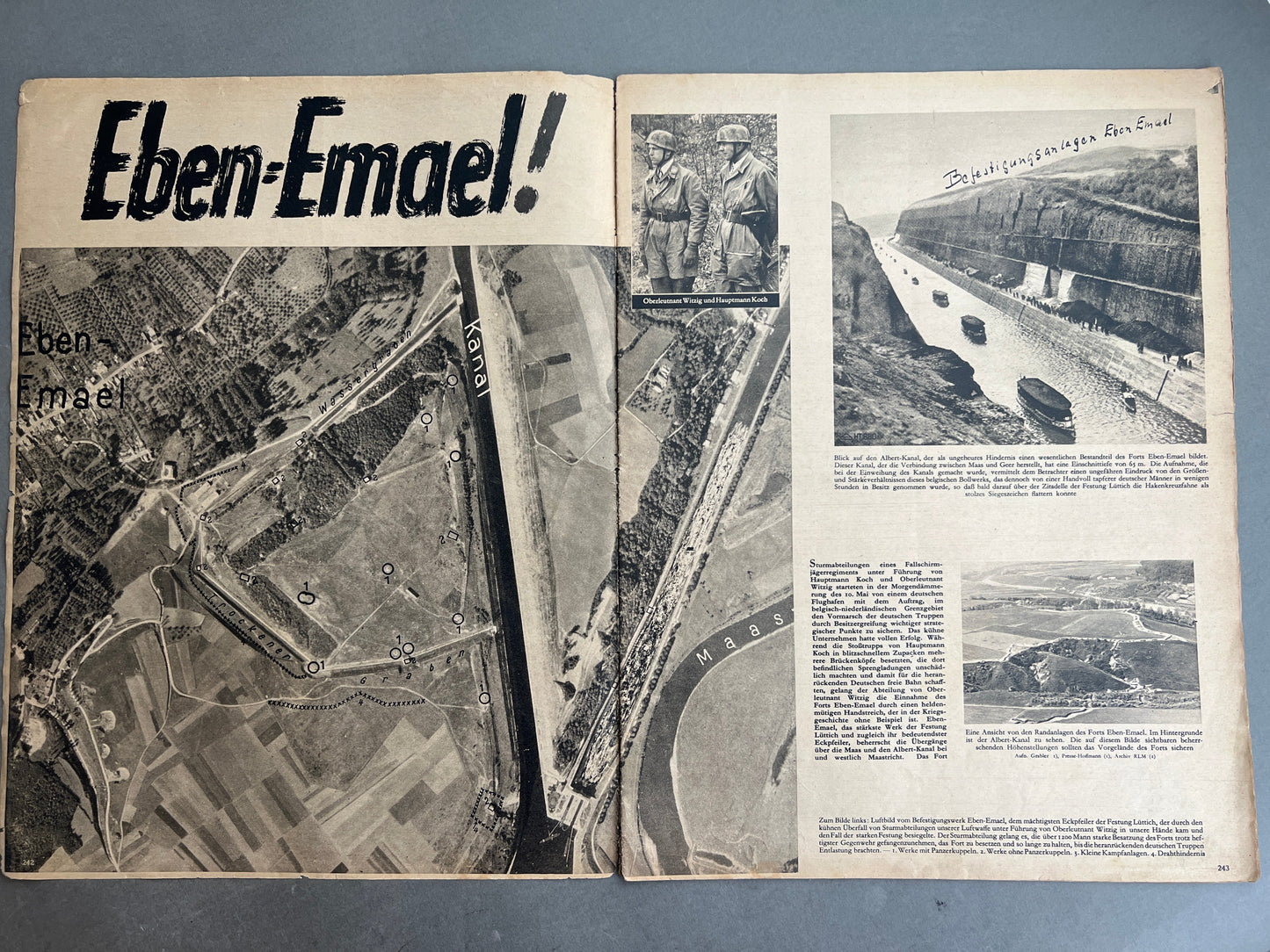 WW2 Tysk Luftwaffe "Der Adler" Blad. Original.