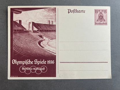 WW2 Tysk OL Postkort. Original.