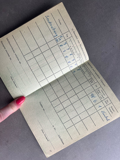 Vesttysk "Polizei Schiessbuch". Original.