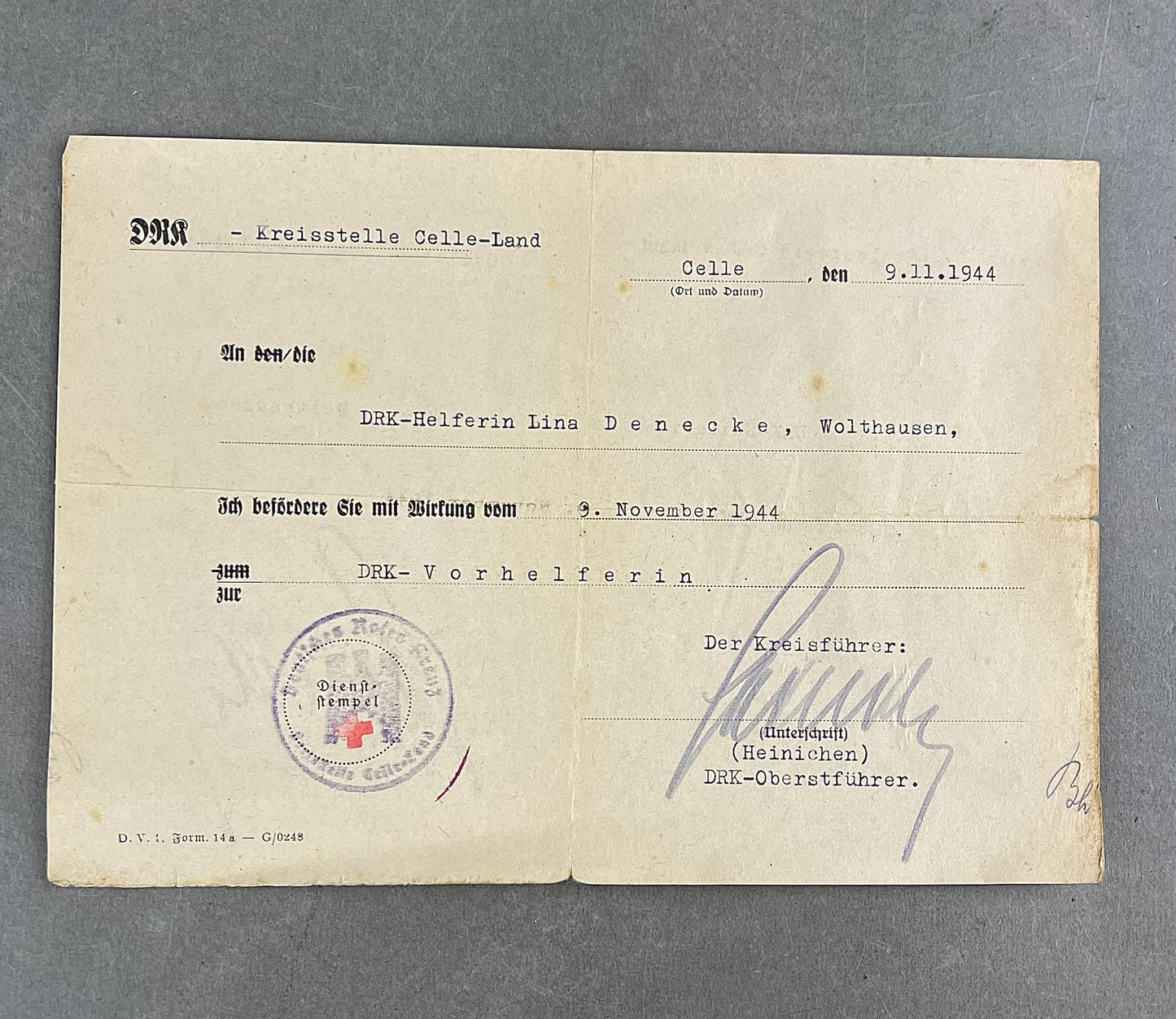 WW2 Tysk DRK Rødekors Lot fra en DRK-Helferin. Interessant. Original.