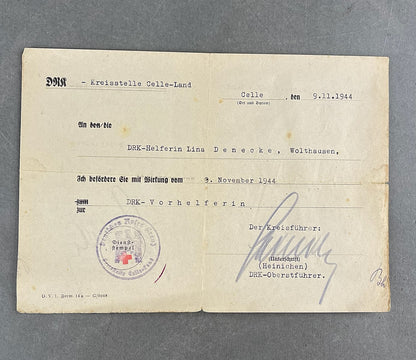 WW2 Tysk DRK Rødekors Lot fra en DRK-Helferin. Interessant. Original.