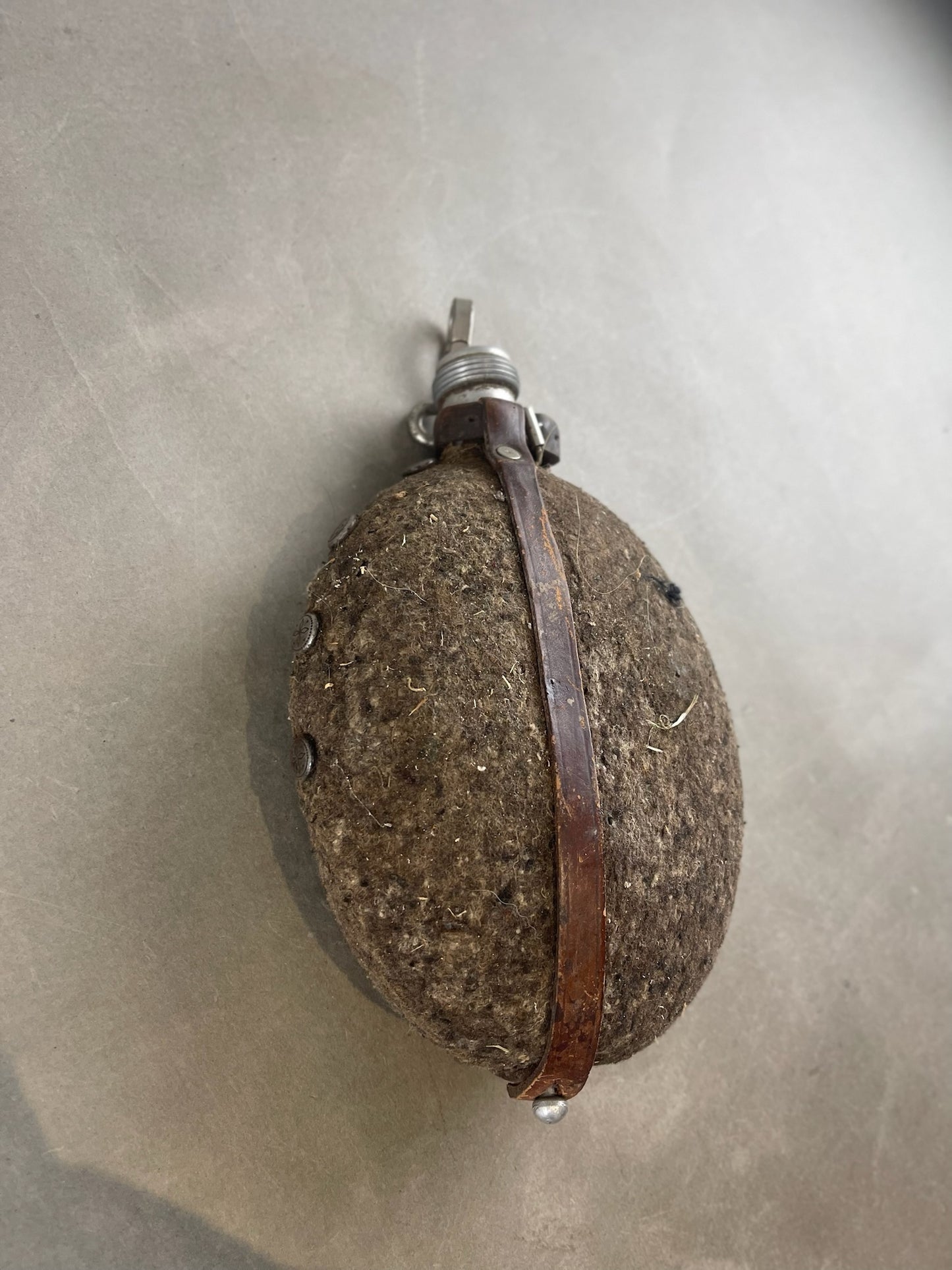 WW2 Tysk Politisk Feltflaske. HJ/SA/DJ mv. Original.