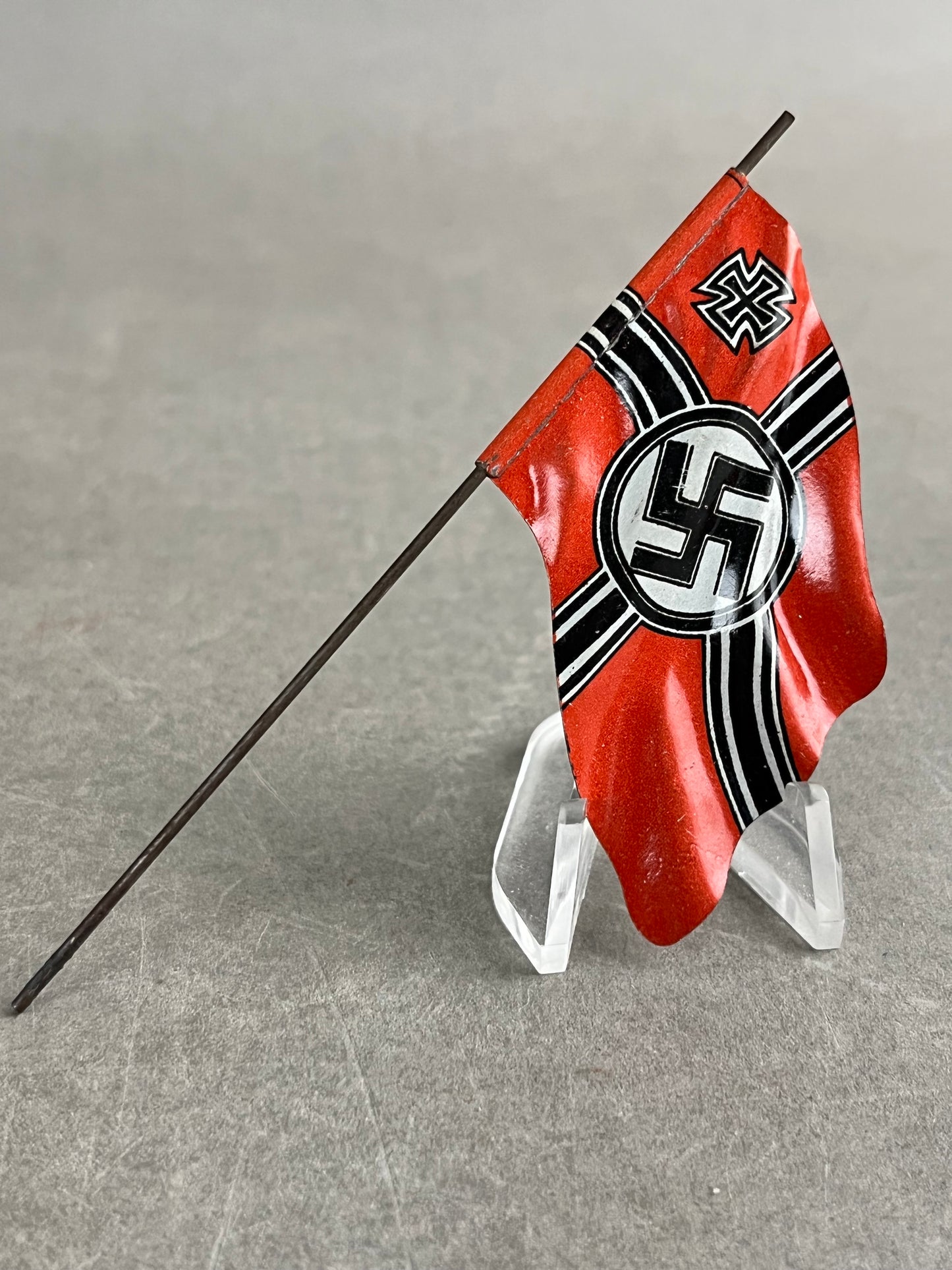 WW2 Tysk Kriegsmarine Lineol Flag. Original.