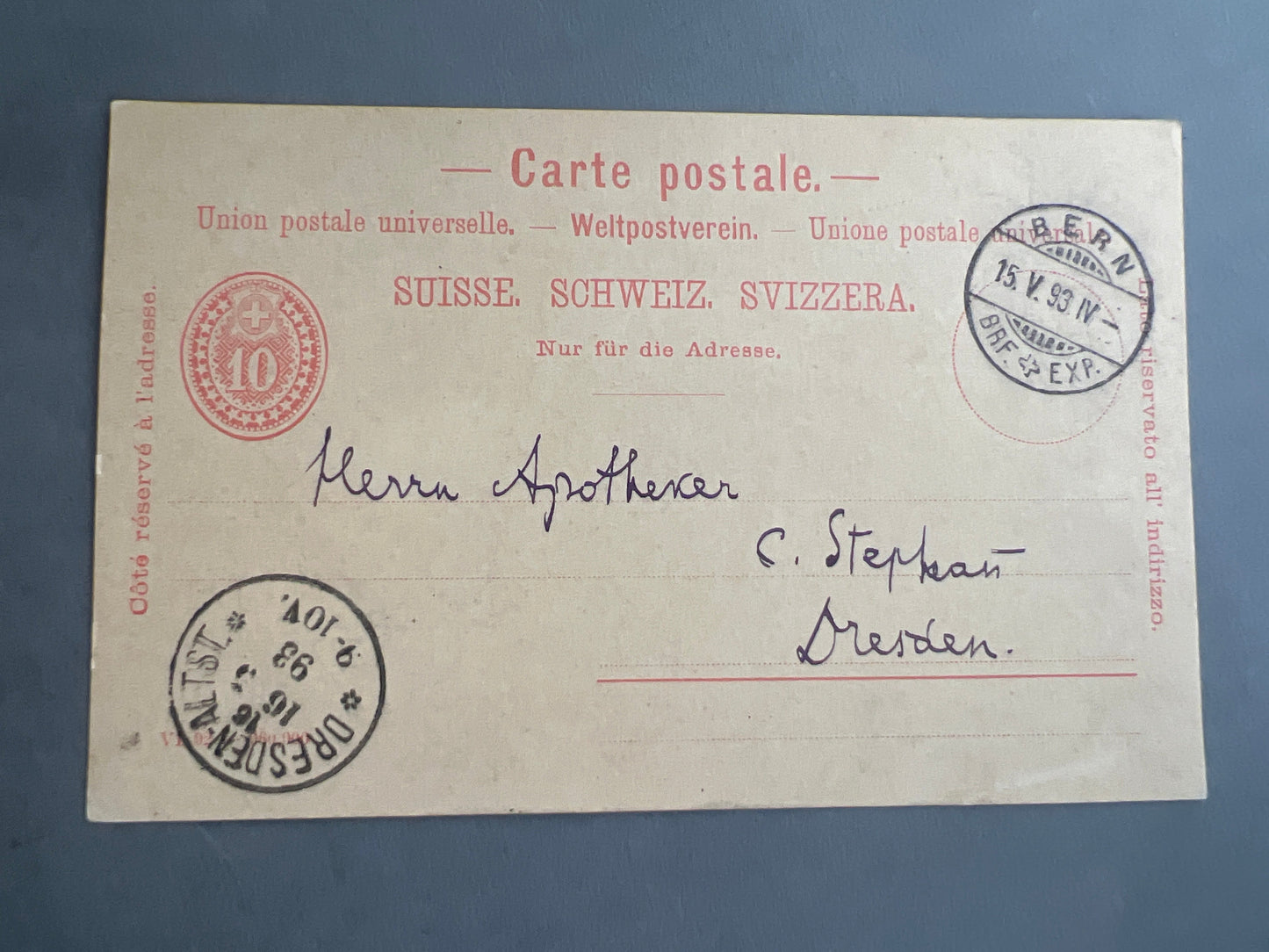 WW1 Tysk Postkort. Original.