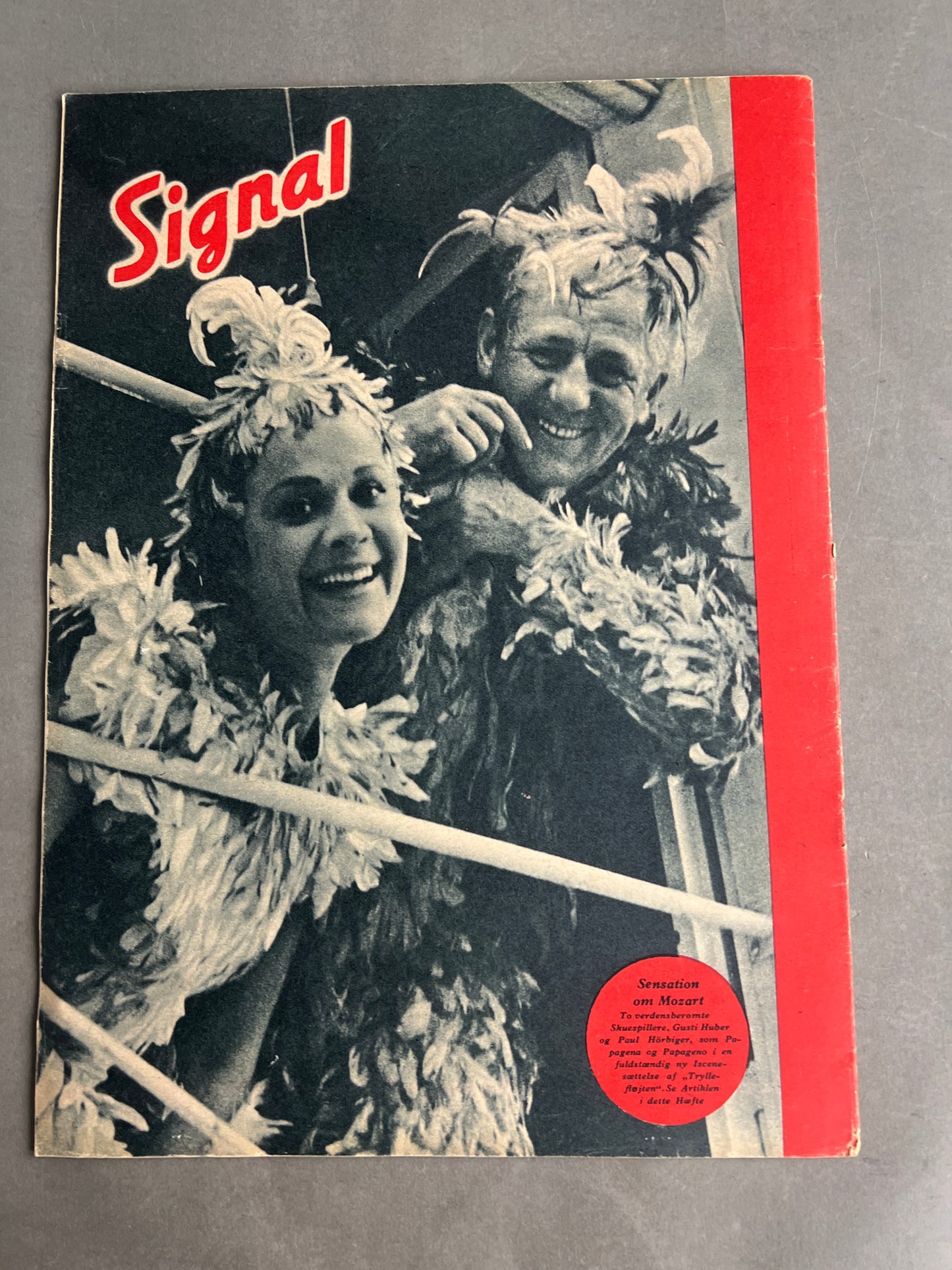 WW2 Tysk/Dansk Signal Blad. Original.