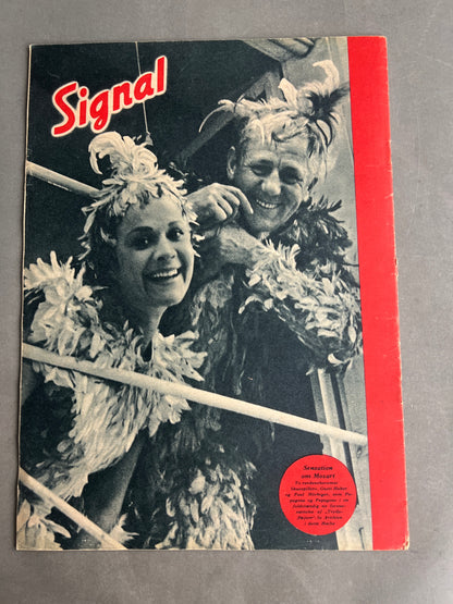 WW2 Tysk/Dansk Signal Blad. Original.