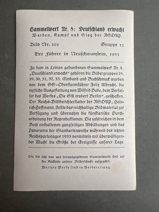 WW2 Tysk "Cigaretten Album" 8*12 Billede. Original.