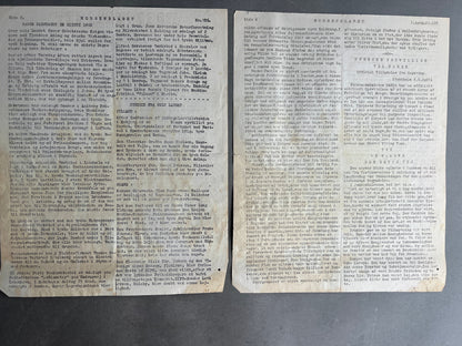 WW2 Dansk Illegalt Blad "Morgenbladet" fra 1945. Original.