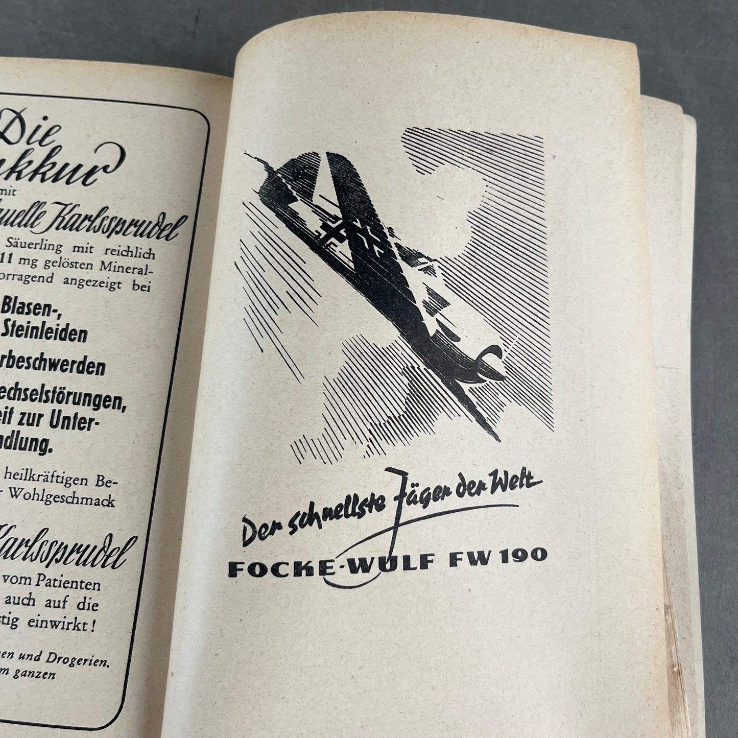 WW2 Tysk "Flieger Kalender" Bog. Årgang 1943. Original.