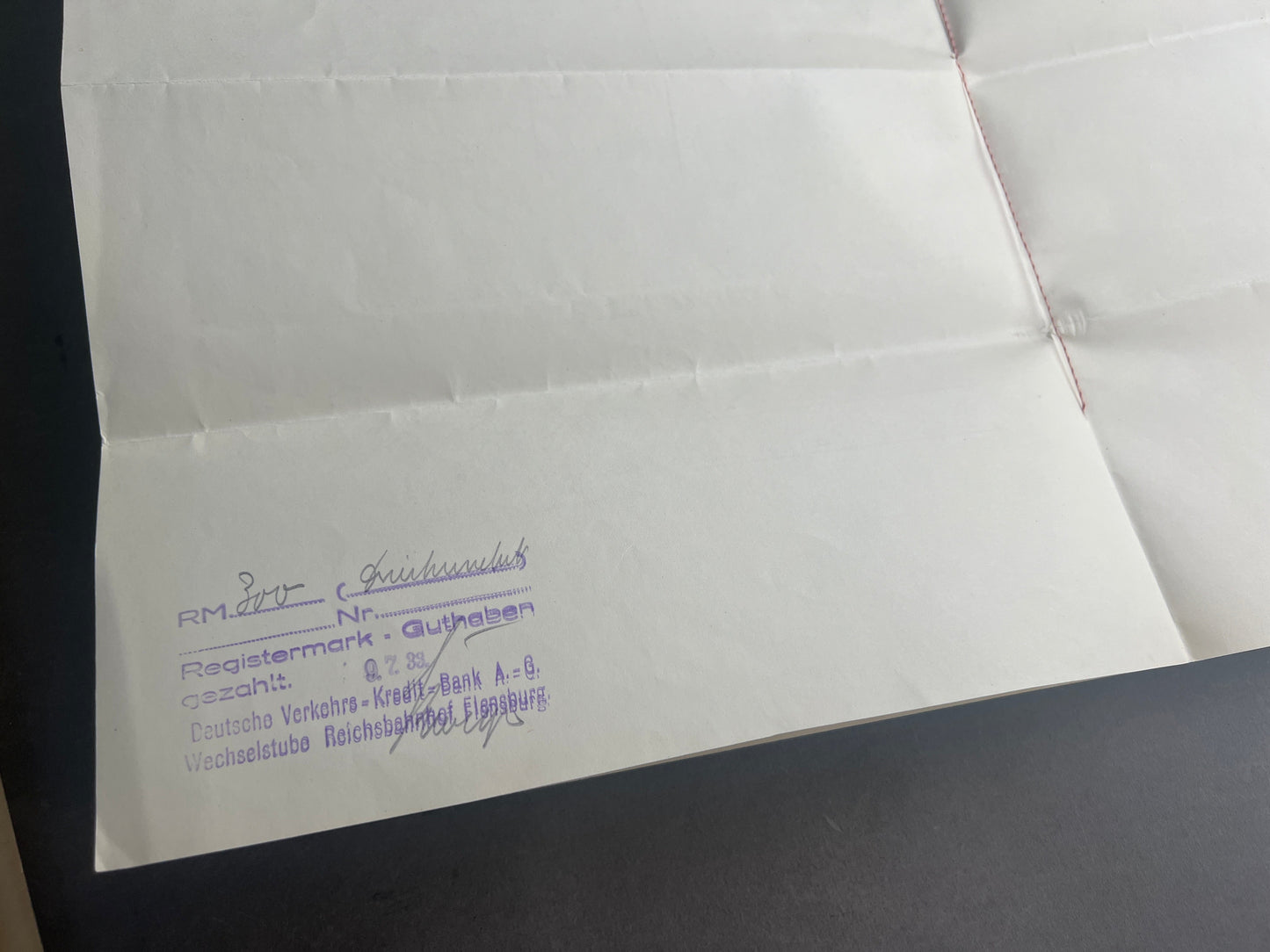 WW2 Dansk Politimester Passer- og rejsetilladelse.