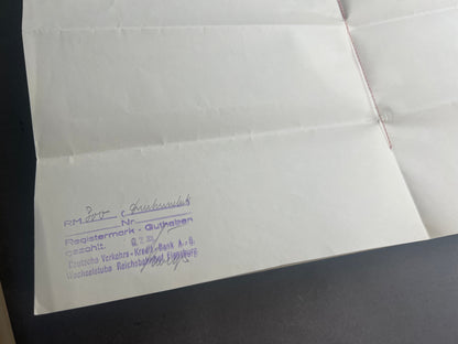 WW2 Dansk Politimester Passer- og rejsetilladelse.