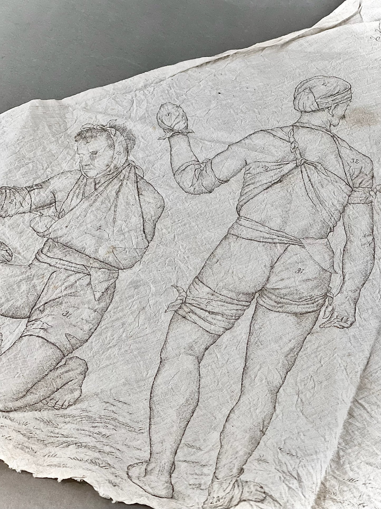 WW1 Tysk Feltforbinding med vejledning trykt. En af de bedre. Dekorativ. Original.