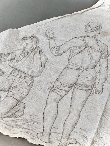 WW1 Tysk Feltforbinding med vejledning trykt. En af de bedre. Dekorativ. Original.