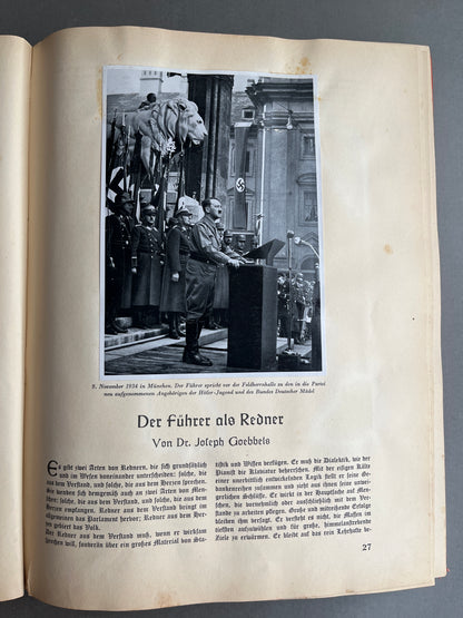 WW2 Tysk “Adolf Hitler” Cigaretten Album. Komplet med alle billeder! Original.
