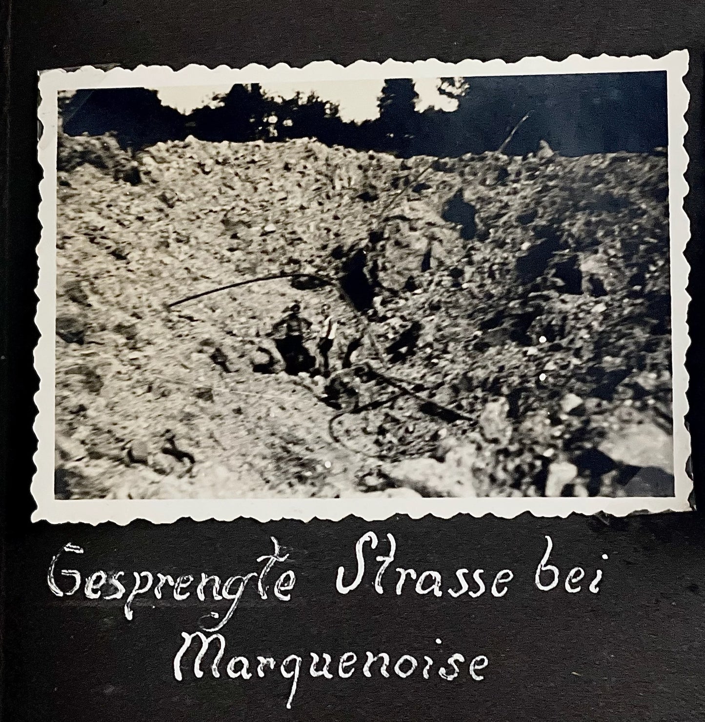 WW2 Tysk Wehrmacht Fotoalbum 1940'erne. MANGE(!) gode billeder fra felttoget i Frankrig. Original.