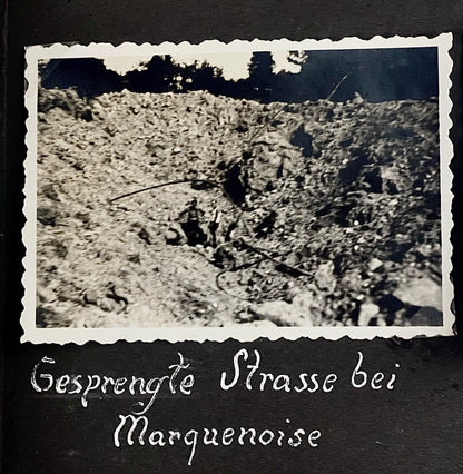 WW2 Tysk Wehrmacht Fotoalbum 1940'erne. MANGE(!) gode billeder fra felttoget i Frankrig. Original.