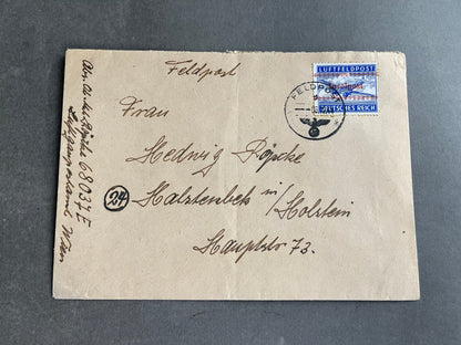 WW2 Tysk "Luftfeldpost" Kuvert. Original.