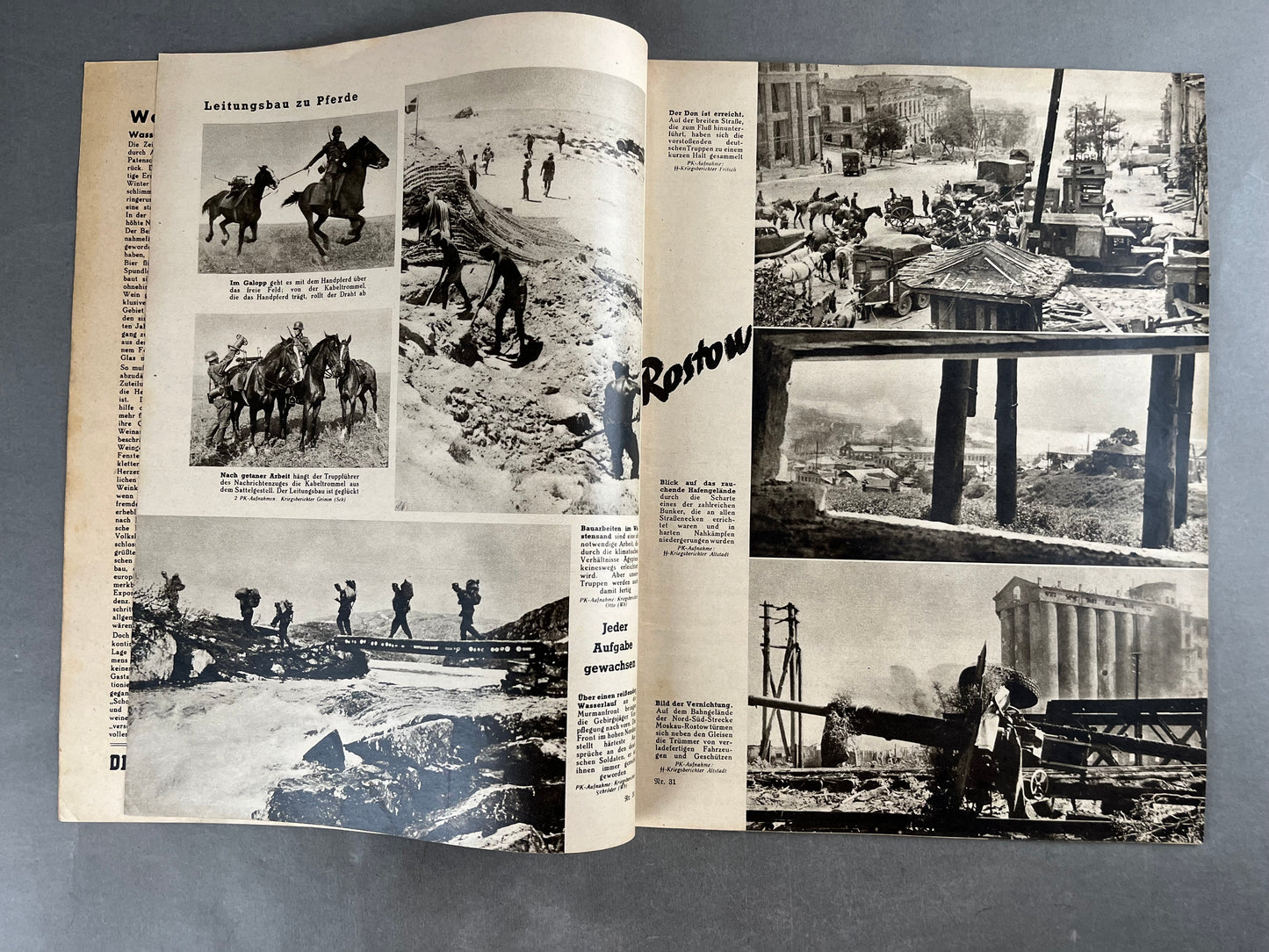 WW2 Tysk "Die Woche" Blad. Kriegsmarine Ubåd forside. Original.