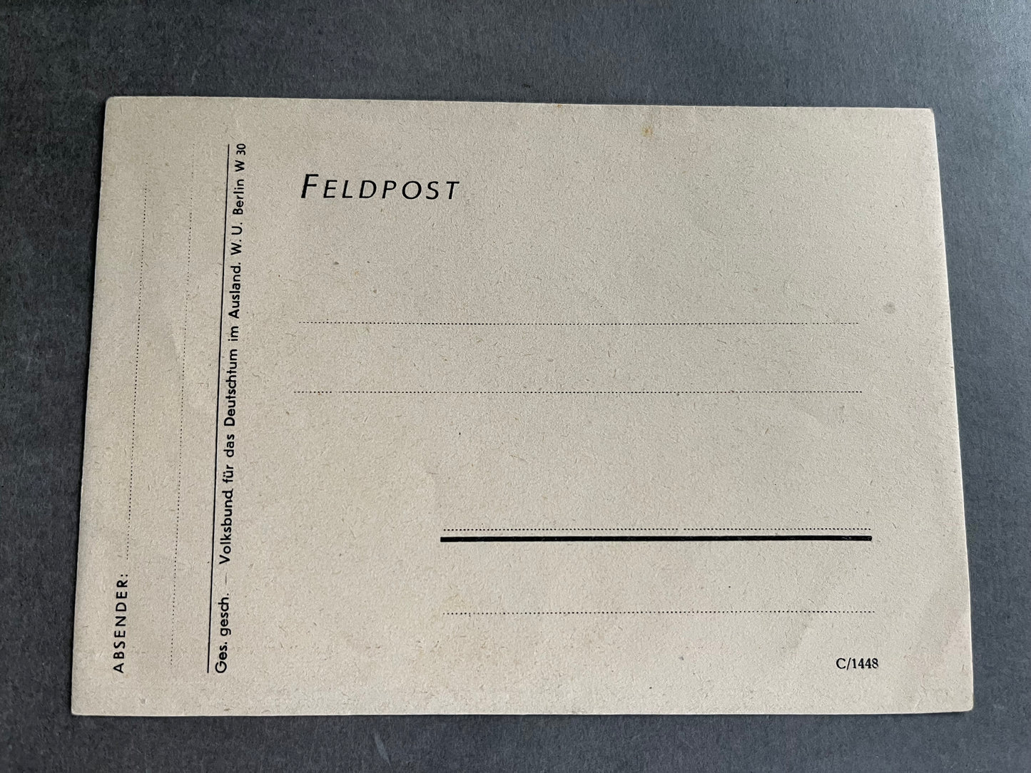 WW2 Tysk Wehrmacht "Gebirgsjäger" General Postkort. Med Ridderkors og Egeløv. Original.