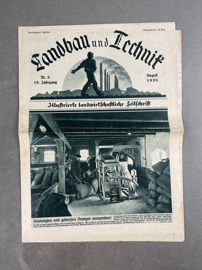 WW2 Tysk "Landbau" / DAF Avis. Original.