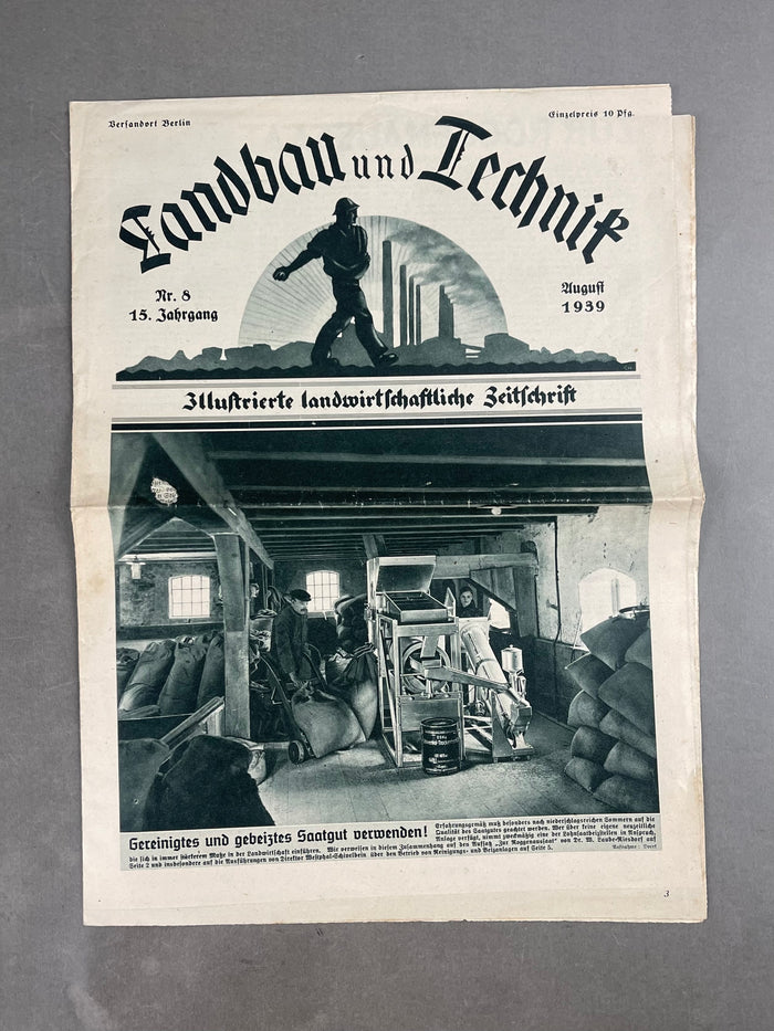 WW2 Tysk "Landbau" / DAF Avis. Original.