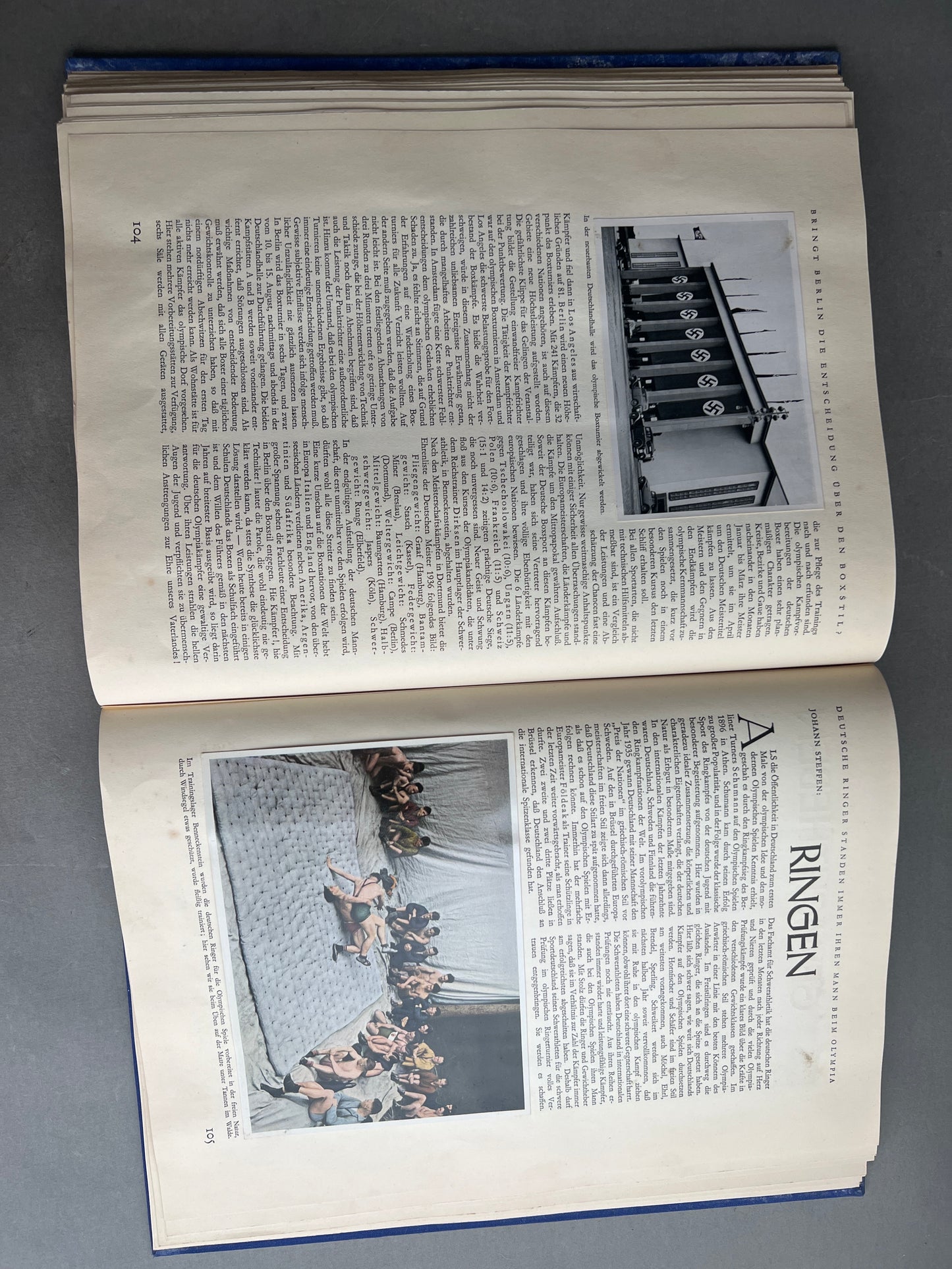 WW2 Tysk Olympiaden 1936 "Cigaretten album". Ikke komplet. Original.