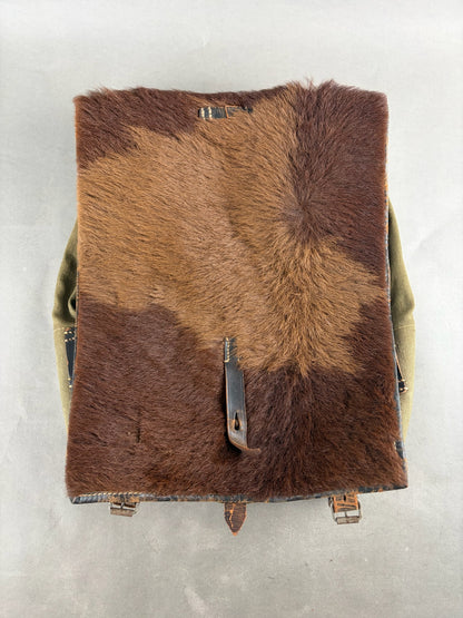 WW2 Tysk Heer "Affe" Kamprygsæk. Til Y-rem. Flot stand! Original.