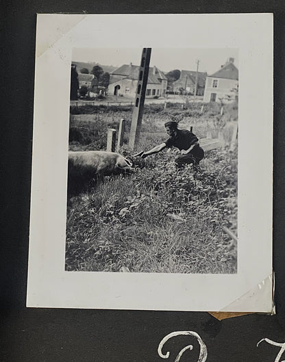 WW2 Tysk Wehrmacht Fotoalbum 1940'erne. MANGE(!) gode billeder fra felttoget i Frankrig. Original.