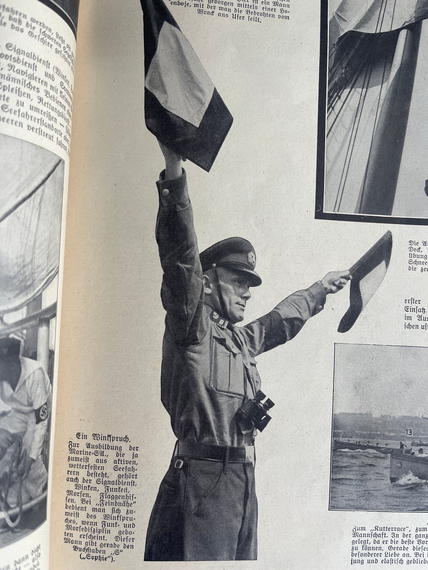 WW2 Tysk SA Blad. Stor A3 størrelse og 127 sider. Sjælden. Mange gode billeder. Original