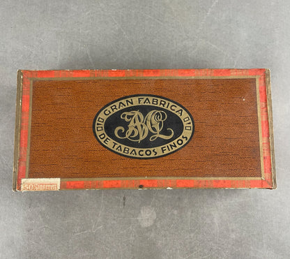 WW2 Tysk Cigar æske. Med banderole. Original.