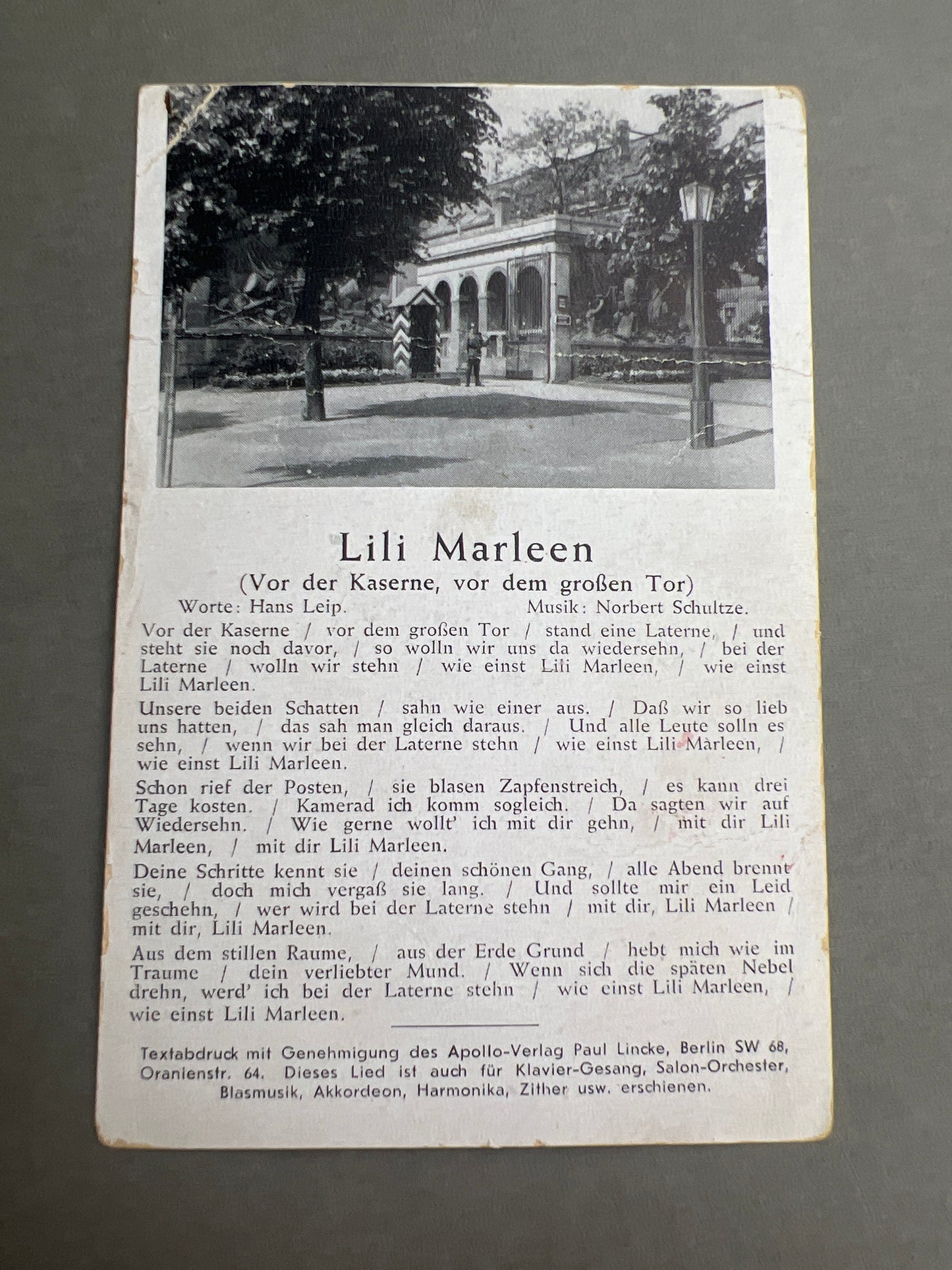 WW2 Tysk Postkort. Sendt til Aalborg. Original.