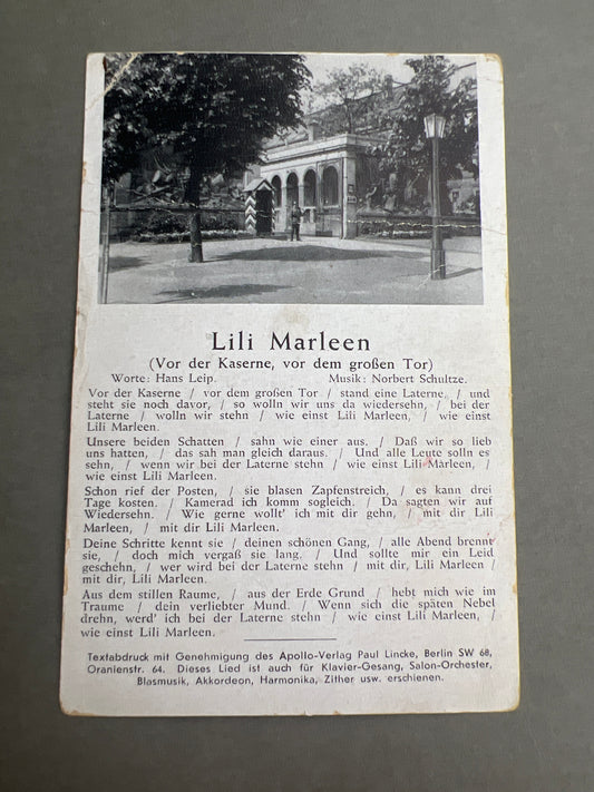 WW2 Tysk Postkort. Sendt til Aalborg. Original.