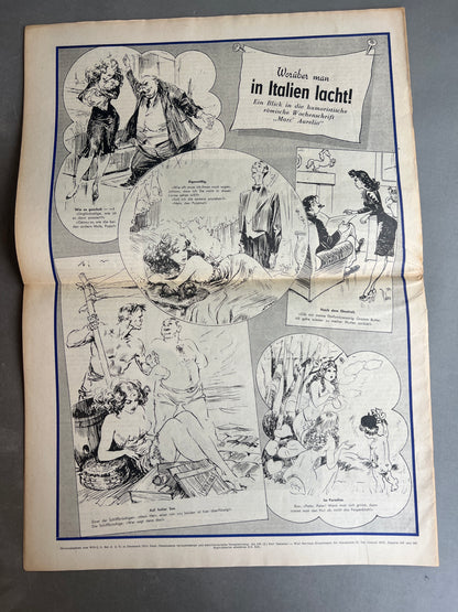 WW2 Tysk/Dansk "Kopenhagener Zeitung" Avis. Original. Original.