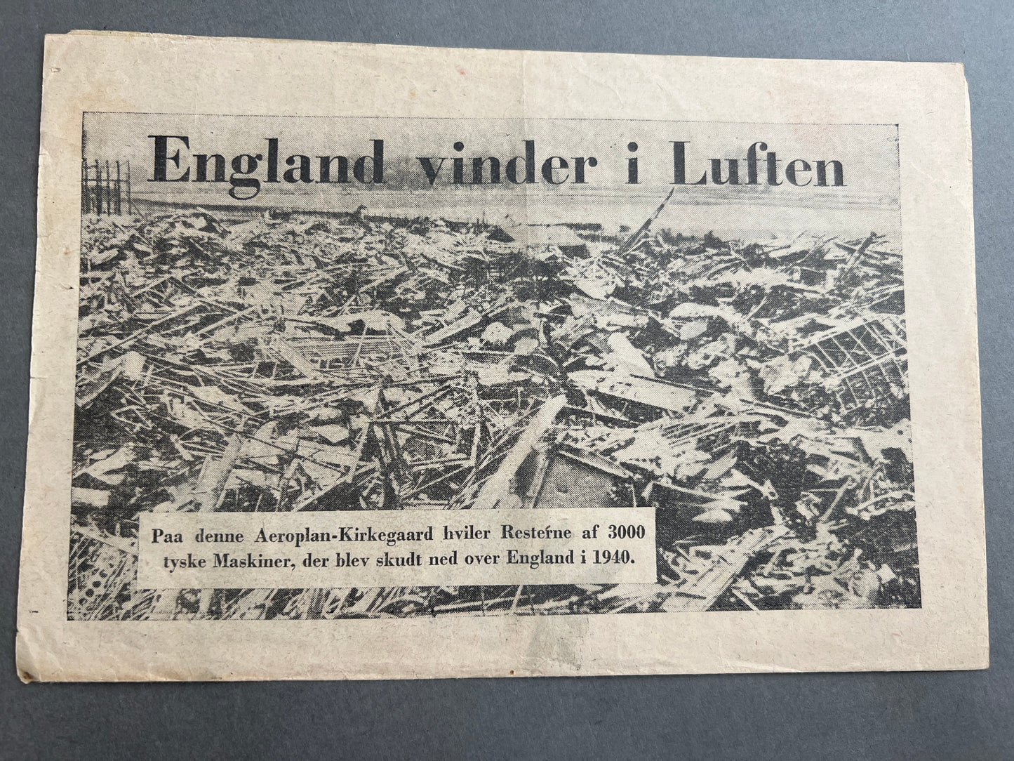 WW2 Dansk Illegalt "hæfte". Original.