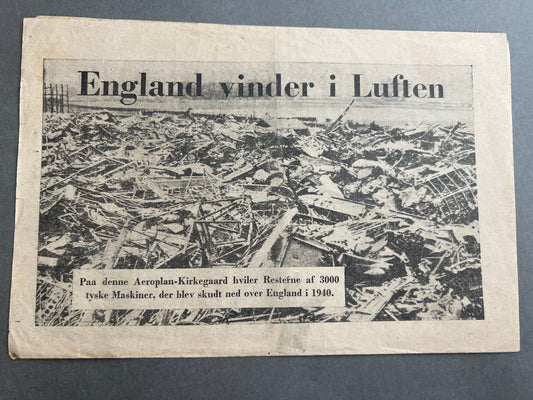 WW2 Dansk Illegalt "hæfte". Original.