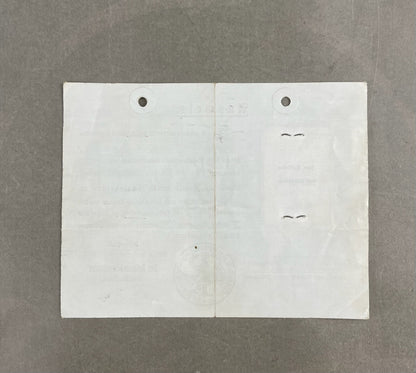 WW2 Tysk "Reichsarbeitsministerium" Ausweis. Sjælden. Original.