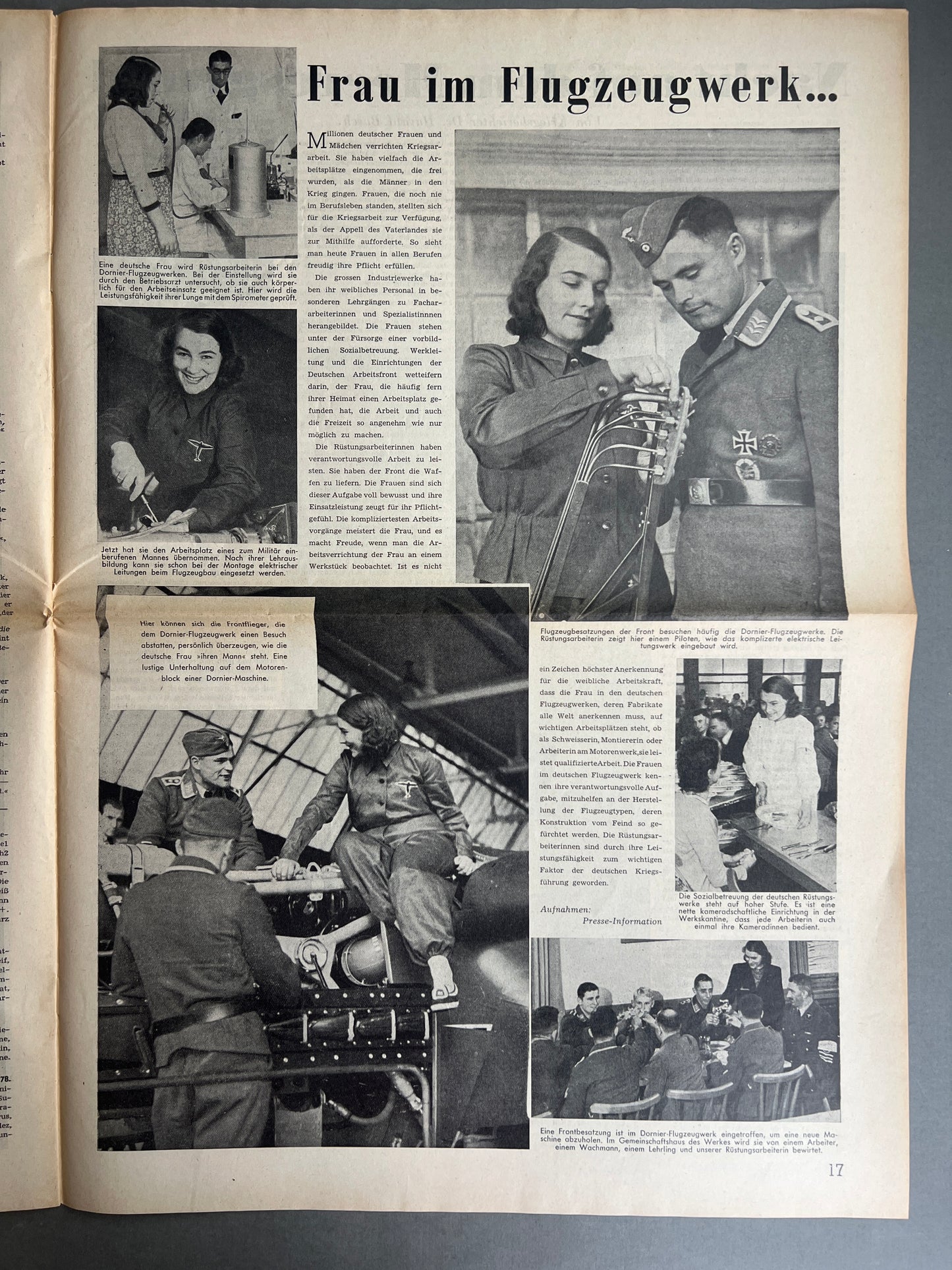 WW2 Tysk/Dansk "Kopenhagener Zeitung" Avis. Original. Original.