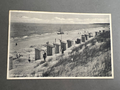 WW2 Tysk Postkort. Sendt til Danmark. Original.