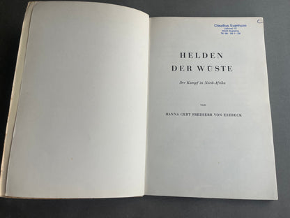WW2 Tysk Bog om Afrikakorpset. Gode billeder i farve. Original.